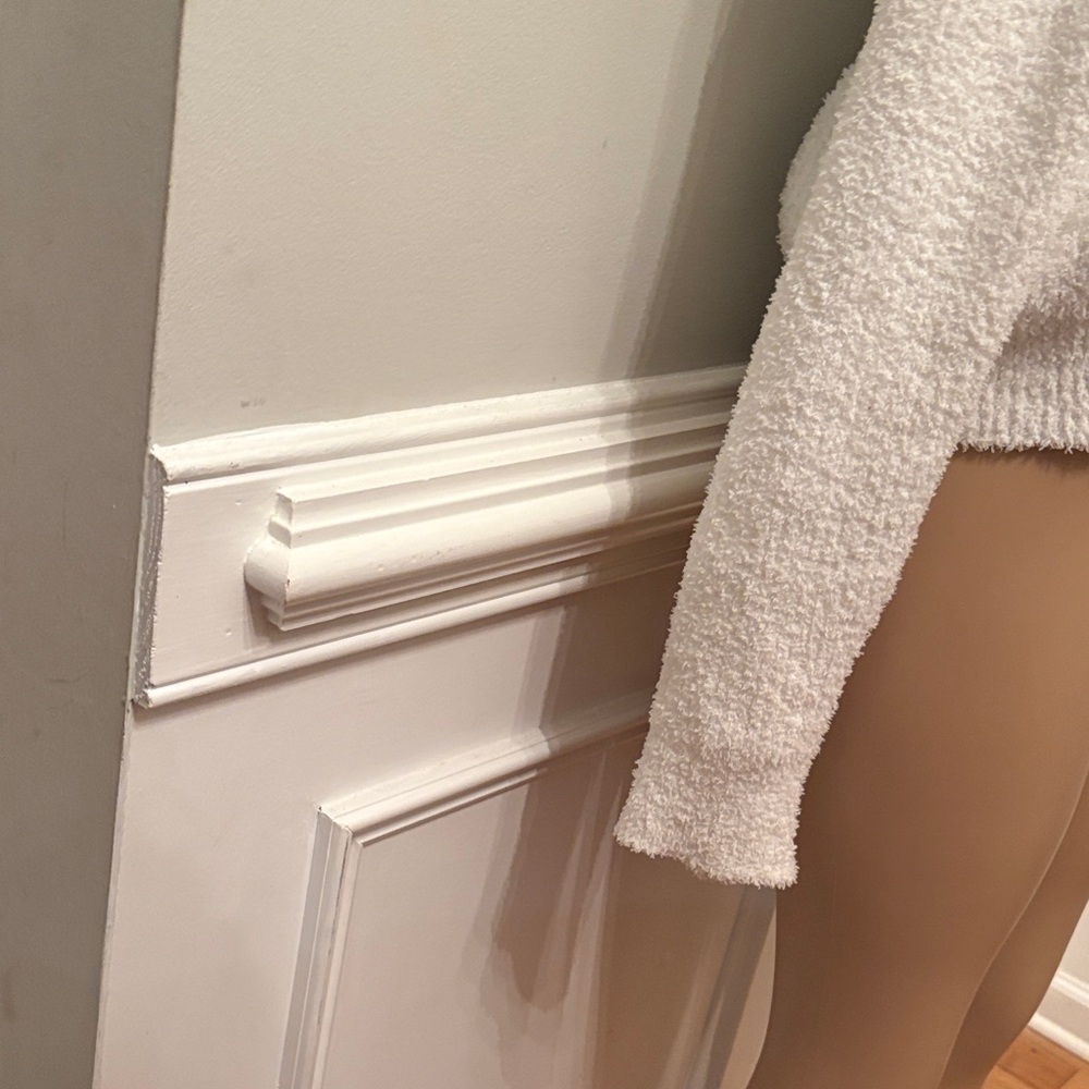 SHEIN Soft White Scoop Neck Sweater - Picture 2 of 4